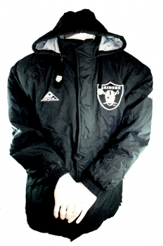 Pro Line Los Angeles Raiders Oakland jacket jersey black NFL men's L