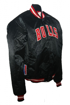 Starter Chicago Bulls College Jacke 23 Michael Jordan Trikot Schwarz Herren XL
