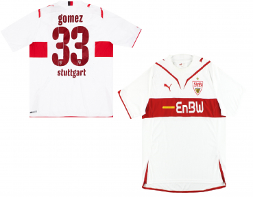 Puma VfB Stuttgart Trikot 33 Mario Gomez 2009/10 Enbw Weiß Herren S