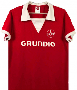Retro 1.FC Nürnberg Trikot 1978/79 Grundig nostalgie heim rot herren M