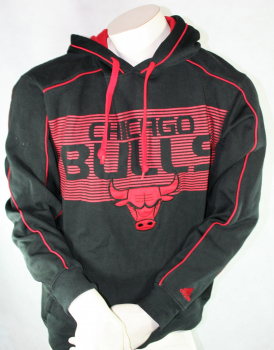 Adidas Chicago Bulls Pullover Sweatshirt Hoodie Schwarz NBA Originals TT Herren M/L