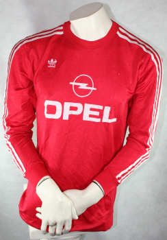 Adidas FC Bayern München Trikot 11 Roland Wohlfarth / Alan McInally 1989/91 rot heim Opel Herren M