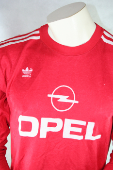 Adidas FC Bayern Munich jersey 11 Roland Wohlfarth / Alan McInally 1989/91 red home Opel men's M