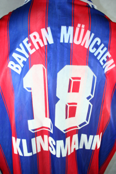 Adidas FC Bayern Munich camiseta 18 Jürgen Klinsmann 1995/96 nuevo Opel senor XXL