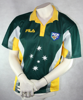 Fila Australien Cricket Trikot grün Nationaltrikot Herren M