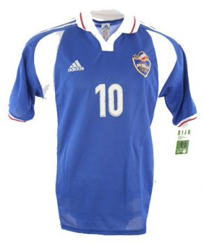 Adidas Football Association of Yugoslavia jersey 10 Dragan Stojkovic Euro 2000 men's S/M/L/XL