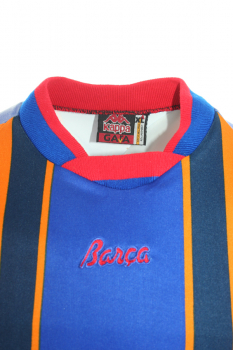 Kappa FC Barcelona Trikot 21 Luis Enrique 1997/98 Away Orange Match Issued Herren XL