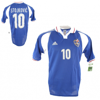 Adidas Jugoslawien Trikot 10 Dragan Stojkovic Euro 2000 Viertelfinalist Heim Neu Herren S/M/L/XL