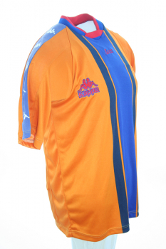 Kappa FC Barcelona Trikot 21 Luis Enrique 1997/98 Away Orange Match Issued Herren XL