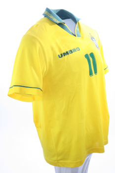 Umbro Brasilien Trikot 11 Romario WM 1994 Weltmeister USA-94 Heim Herren M L XL