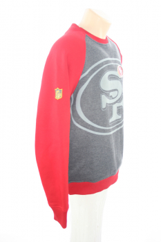 New Era San Francisco 49ers SF Sweatshirt Pullover Grau Rot NFL Herren S