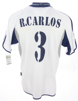 Preview: Adidas Real Madrid Trikot 3 Roberto Carlos 2000/01 ohne Sponsor CL Herren XL