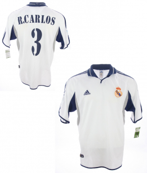 Adidas Real Madrid Trikot 3 Roberto Carlos 2000/01 ohne Sponsor CL Herren XL