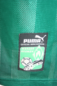 Preview: Puma SV Werder Bremen camiseta 1997/98 5 Eilts 17 Bode 18 Herzog 13 Wiedener O-Tel-O senor men's S/M o nino/senora 176 cm