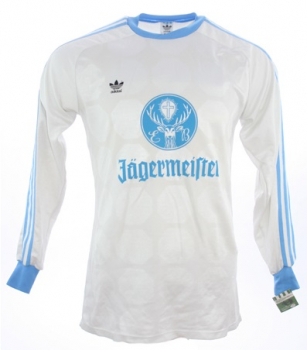 Adidas Eintracht Braunschweig Trikot 1980 Jägermeister Weiß Auswärts Herren L (7/8)