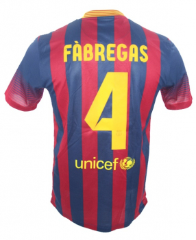 Preview: Nike FC Barcelona Trikot 4 Cesc Fabregas 2013/14 Qatar Foundation Heim Herren M