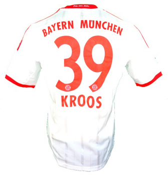 Adidas FC Bayern München Trikot 39 Kroos 2012/13 Away Weiß Orange Triple Herren M