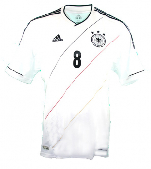 Adidas Deutschland Trikot 8 Mesuf Özil Euro 2012 DFB weiß heim Herren XL