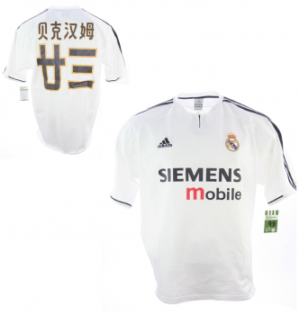 Adidas Real Madrid Trikot 23 David Beckham China 2003/04 Heim Herren XL (B-Ware)