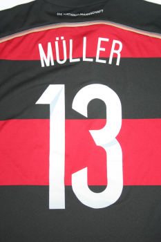 Adidas Germany jersey 13 Thomas Müller World Cup WC 2014 away red black new men's S/M/L/XL/XXL/176cm