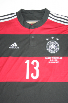 Adidas Germany jersey 13 Thomas Müller World Cup WC 2014 away red black new men's S/M/L/XL/XXL/176cm