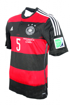 Adidas Deutschland Trikot 5 Mats Hummels 2014 Auswärts DFB Patches Neu Herren S-M=176cm, M oder XXL/2XL