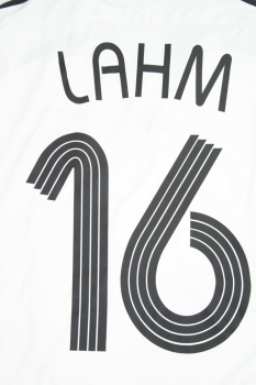 Adidas Germany DfB jersey 16 Philipp Lahm 2006 World Cup home white signatured men's L