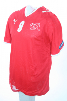 Puma Switzerland jersey 9 Alexander Frei Euro 2008 home red SFV ASF men's S/M/L/XL