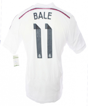 Adidas Real Madrid Trikot 11 Gareth Bale 2014/15 Heim weiß Fly Emirates Herren M und L