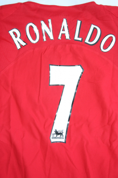 Nike Manchester United Trikot 7 Cristiano Ronaldo 2004-06 Vodafone rot Herren XL & Kinder 164-176 cm