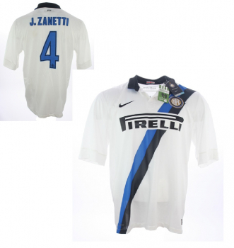 Nike Inter Mailand Trikot 4 Javier Zanetti 2011/12 Weiß Away Neu Herren XL