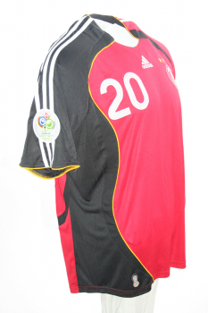 Adidas Germany Jersey 20 Lukas Podolski World cup 2006 Red/Black men's XXL