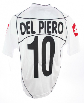 Lotto Juventus Turin jersey 10 Del Piero 2002/03 Fastweb white home men's L