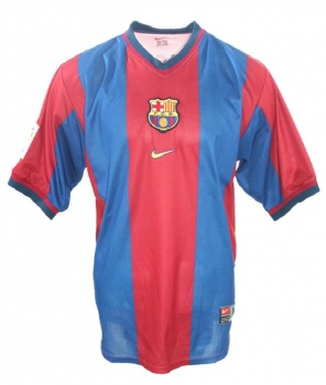 Preview: Nike FC Barcelona Trikot 7 Luis Figo 1998/99 Heim Herren XL