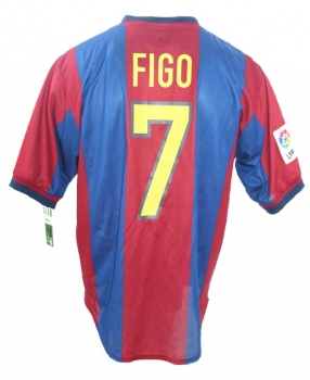 Preview: Nike FC Barcelona Trikot 7 Luis Figo 1998/99 Heim Herren XL