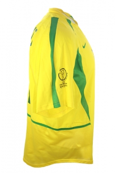 Nike Brazil jersey World Cup 2002 11 Ronaldinho home yellow world champion men's XL