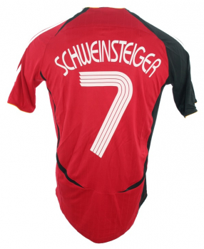Adidas Deutschland Trikot 7 Bastian Schweinsteiger WM 2006 Rot DfB Herren 176cm/S/M/L