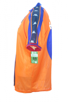 Kappa FC Barcelona Trikot 7 Luis Figo 1997/98 Away Orange Herren S