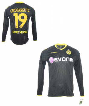Kappa Borussia Dortmund Trikot 19 Kevin Großkreutz 2010/11 BVB match worn Schwarz Herren L