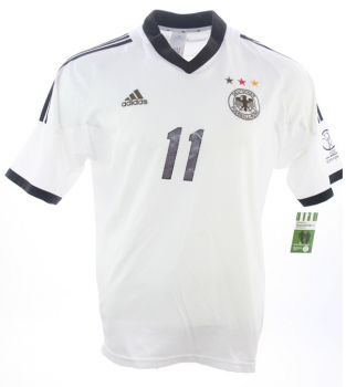 Adidas Deutschland Trikot 11 Miroslav Klose WM 2002 DFB Heim weiß Herren M oder XL