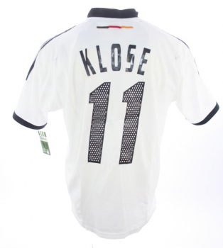 Adidas Deutschland Trikot 11 Miroslav Klose WM 2002 DFB Heim weiß Herren M oder XL
