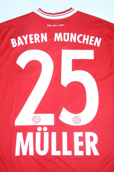 Adidas FC Bayern Munich jersey 25 Thomas Müller 2013/14 Triple new home men's S o M