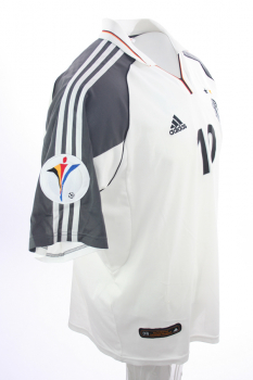 Adidas Deutschland Trikot 10 Lothar Matthäus Euro 2000 DFB Heim weiß Herren 176cm