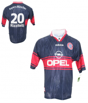 Adidas FC Bayern München Trikot 20 Rugero Rizzitelli 1997/98 Opel Herren 2XL/XXL