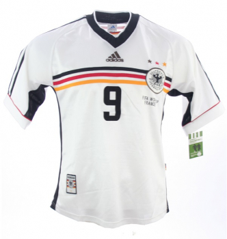 Adidas Deutschland Trikot 9 Ulf Kirsten WM 1998 Home DFB Herren S-M 176cm