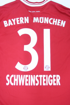 Adidas FC Bayern München Trikot 31 Bastian Schweinsteiger 2013/14 Triple Herren XS Kinder 164 cm