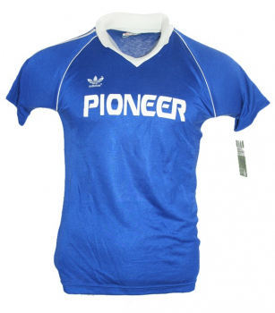 Adidas  1.FC Köln Trikot 7 Pierre Littbarski 1979-1982 Pionieer Away Blau Herren M