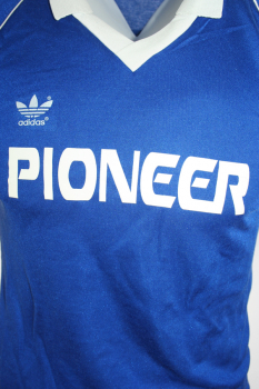 Adidas  1.FC Köln Trikot 7 Pierre Littbarski 1979-1982 Pionieer Away Blau Herren M