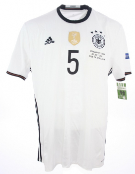 Adidas Deutschland Trikot 5 Mats Hummels 2016 Euro Heim DFB Herren M, XL oder XXL