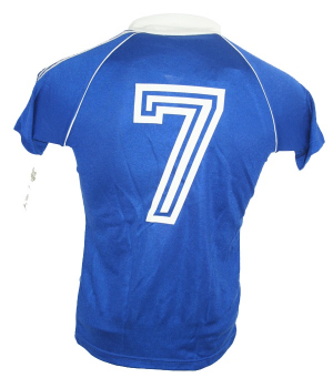 Adidas  1.FC Köln Trikot 7 Pierre Littbarski 1979-1982 Pionieer Away Blau Herren M